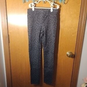 Cherokee Kids Leopard Print Jeans - Black and Gray